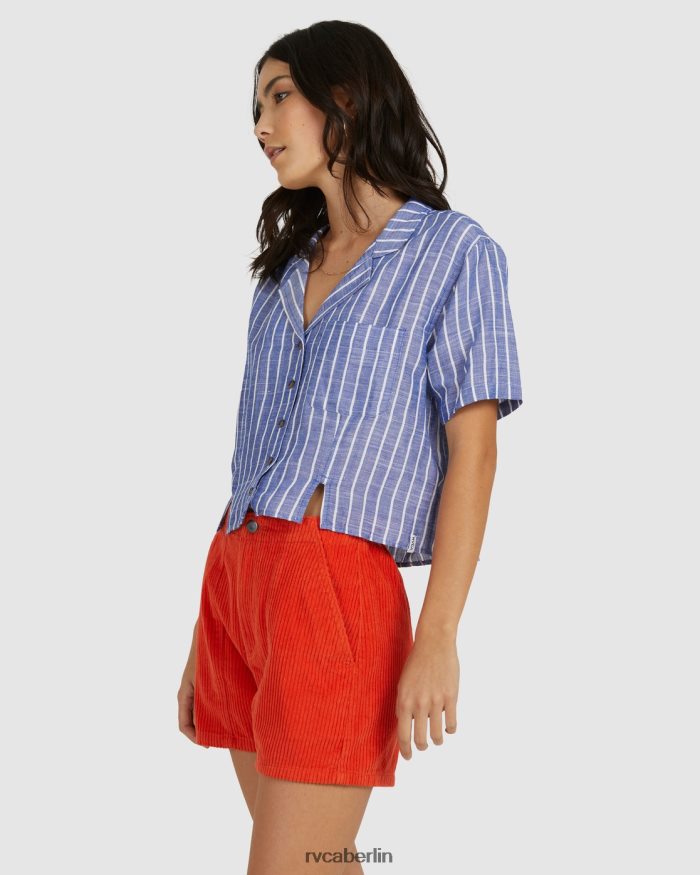 RVCA Nautisches Urlaubsshirt BF4L8X1564 Kleidung ultramarin Frauen