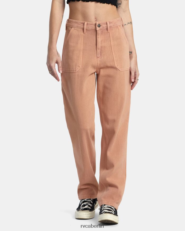 RVCA Arbeitshosen aus der Rezessionskollektion BF4L8X1027 Kleidung Kork Frauen