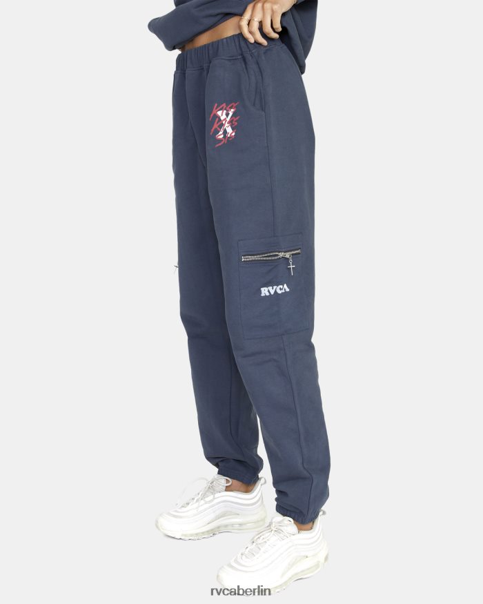 RVCA Maxwell-Jogginghose BF4L8X1636 Kleidung stimmungsvolles Blau Frauen