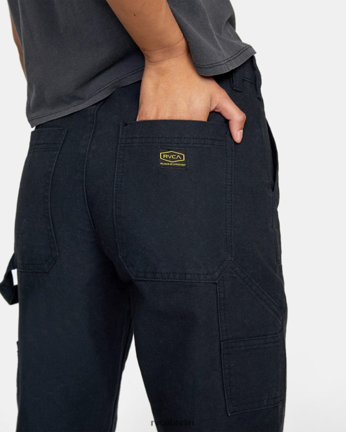 RVCA Rezessions-Arbeitshose BF4L8X853 Kleidung echtes Schwarz Frauen