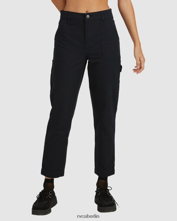 RVCA Rezessions-Arbeitshose BF4L8X853 Kleidung echtes Schwarz Frauen
