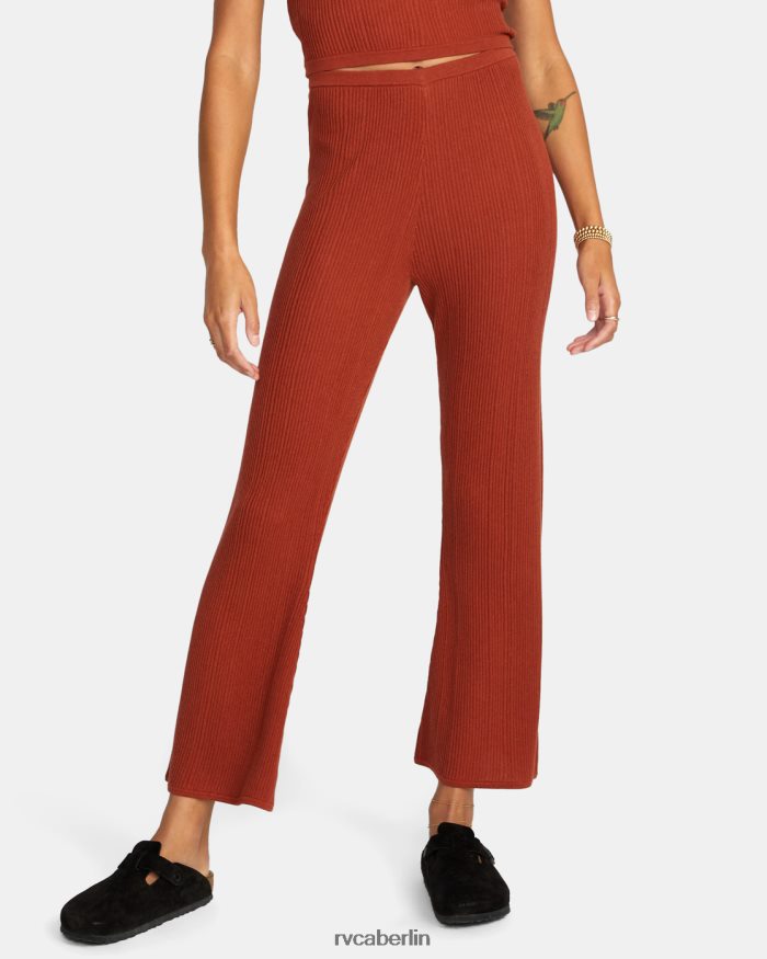 RVCA Swerve-Schlaghose BF4L8X1563 Kleidung arabisches Gewürz Frauen