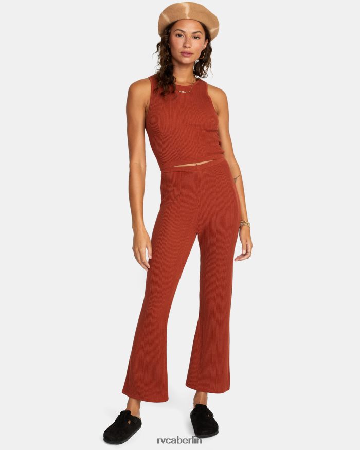 RVCA Swerve-Schlaghose BF4L8X1563 Kleidung arabisches Gewürz Frauen