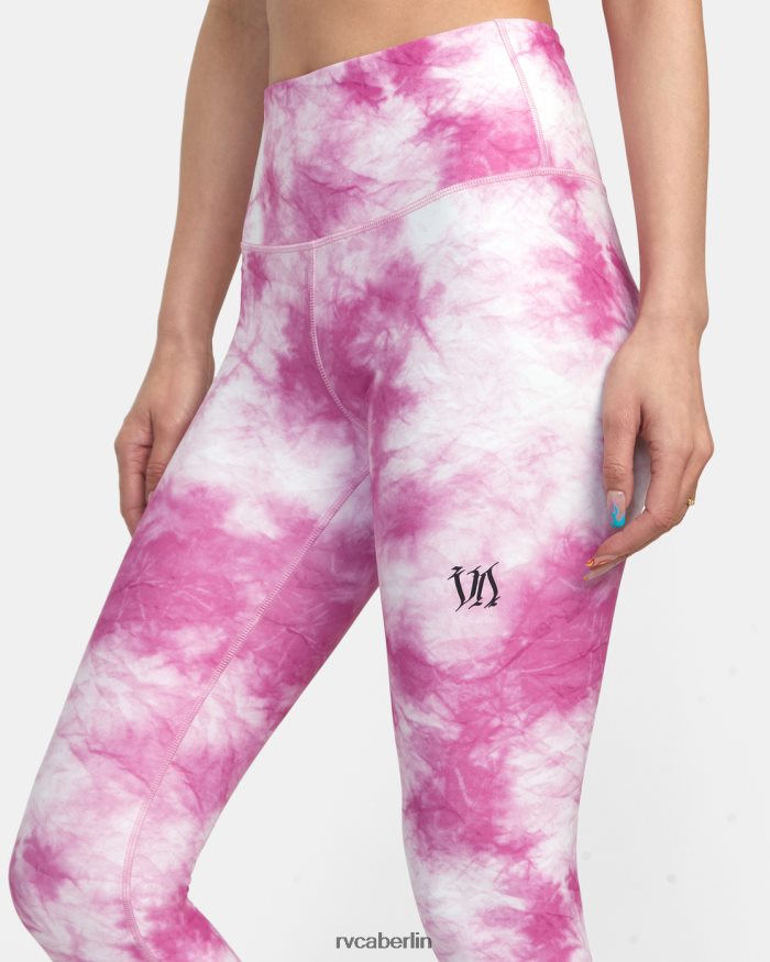 RVCA Thug Rose Essential Leggings mit hoher Taille BF4L8X1388 Kleidung Rosa Frauen