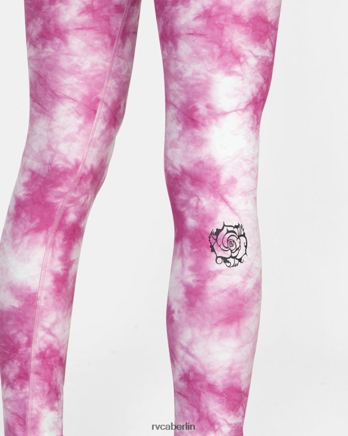 RVCA Thug Rose Essential Leggings mit hoher Taille BF4L8X1388 Kleidung Rosa Frauen