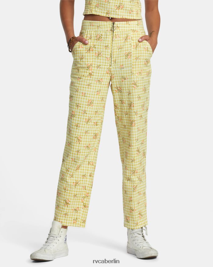 RVCA Überall Seersucker-Hosen BF4L8X1242 Kleidung golden Frauen