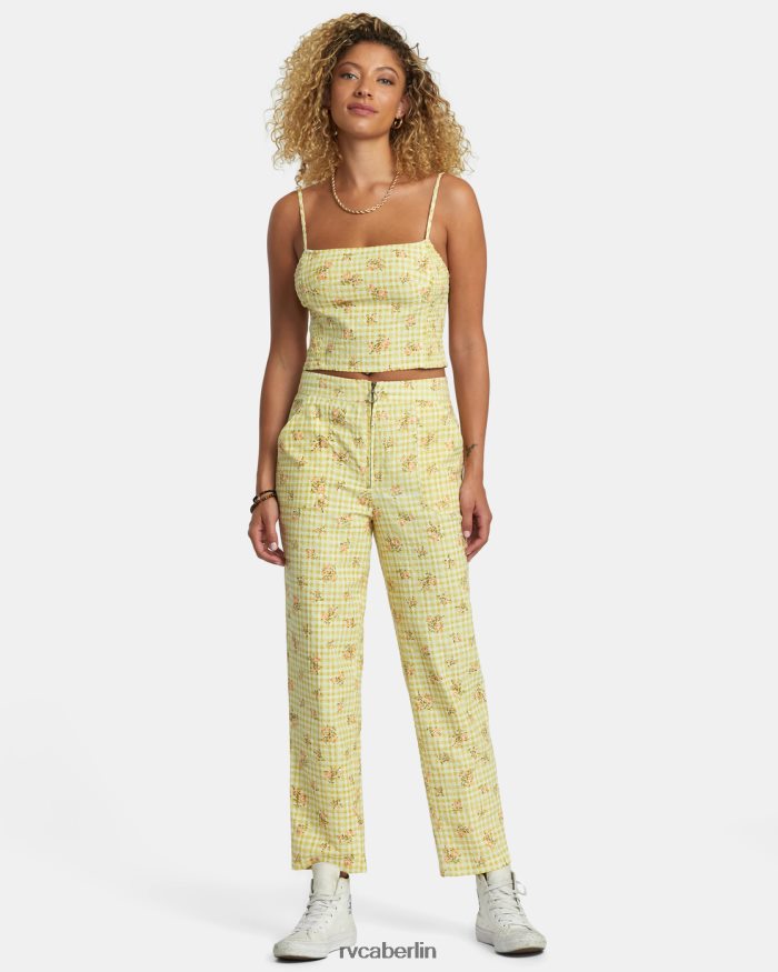 RVCA Überall Seersucker-Hosen BF4L8X1242 Kleidung golden Frauen
