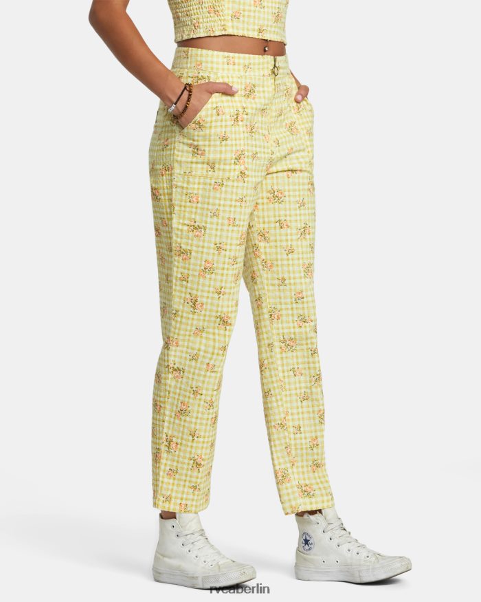RVCA Überall Seersucker-Hosen BF4L8X1242 Kleidung golden Frauen
