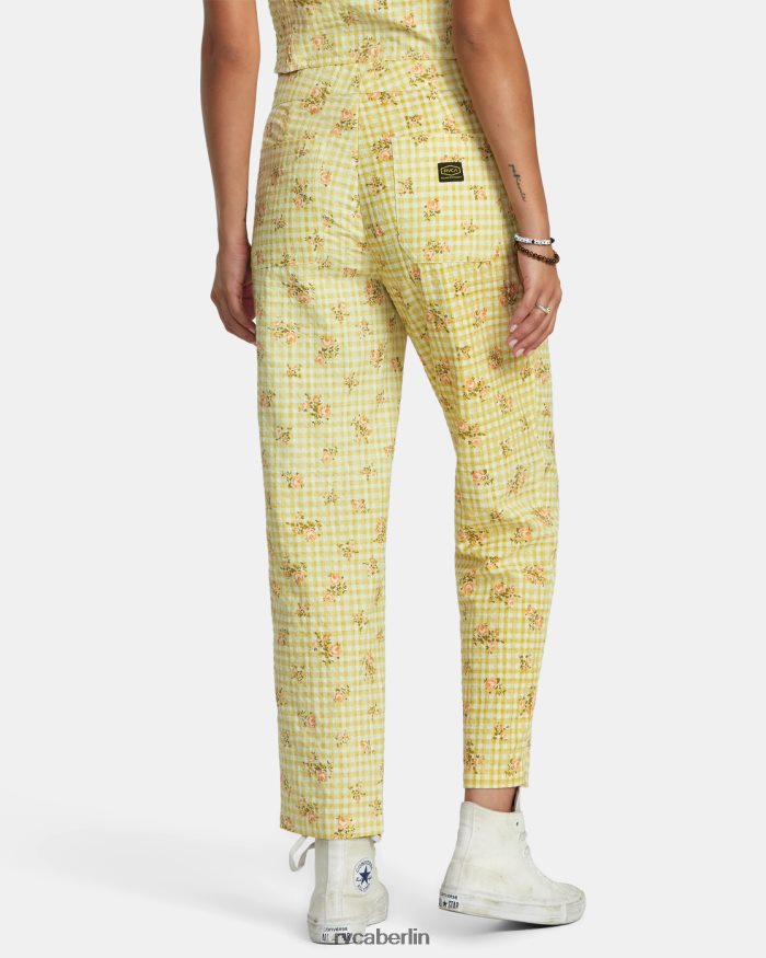 RVCA Überall Seersucker-Hosen BF4L8X1242 Kleidung golden Frauen