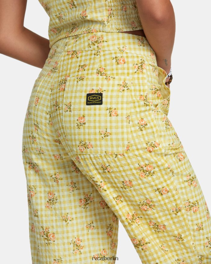 RVCA Überall Seersucker-Hosen BF4L8X1242 Kleidung golden Frauen
