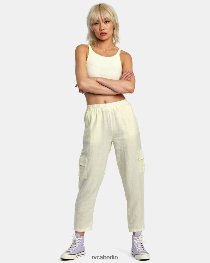 RVCA neue Yume-Cargohose BF4L8X1412 Kleidung Zitrone Frauen