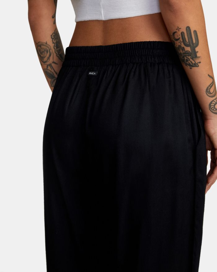 RVCA neue Yume-Strandhose BF4L8X1281 Kleidung Schwarz Frauen