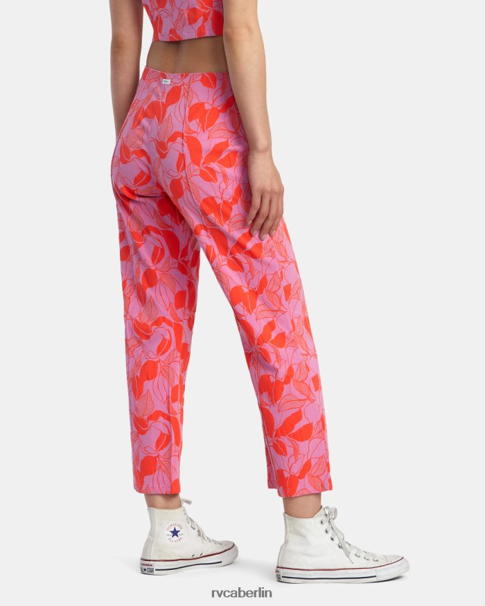 RVCA tropfende Hose mit hoher Taille BF4L8X1369 Kleidung Alpenveilchen Frauen