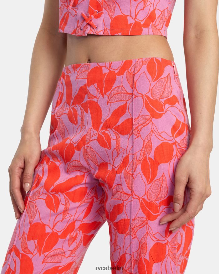 RVCA tropfende Hose mit hoher Taille BF4L8X1369 Kleidung Alpenveilchen Frauen