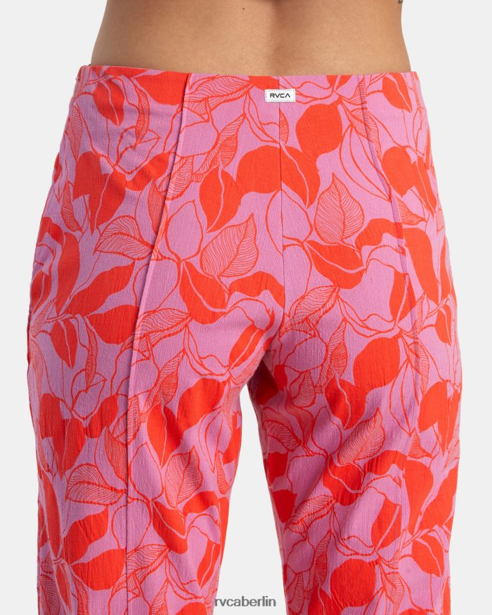 RVCA tropfende Hose mit hoher Taille BF4L8X1369 Kleidung Alpenveilchen Frauen