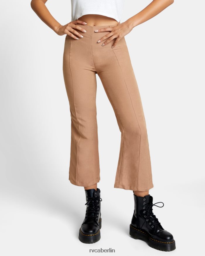 RVCA tropfende Hose mit hoher Taille BF4L8X1508 Kleidung Holz Frauen