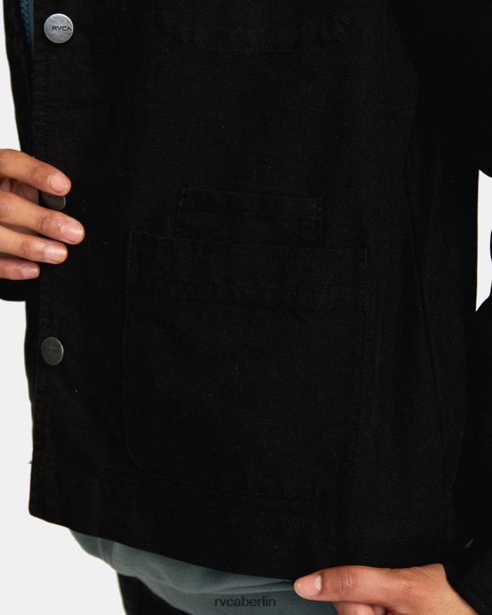 RVCA Rezessionsmantel BF4L8X844 Kleidung echtes Schwarz Frauen