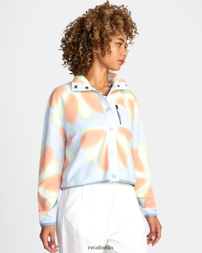 RVCA Fleecejacke für den freien Tag BF4L8X1712 Kleidung Halogenblau Frauen