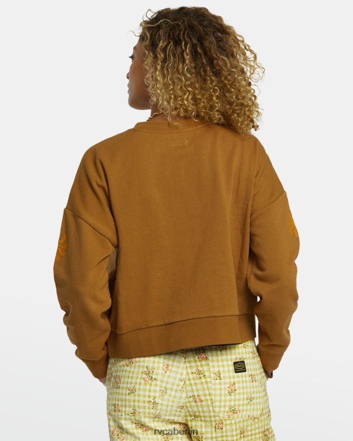RVCA Glänzendes, kurzes Sweatshirt BF4L8X1251 Kleidung Siena Frauen
