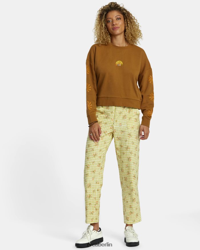 RVCA Glänzendes, kurzes Sweatshirt BF4L8X1251 Kleidung Siena Frauen