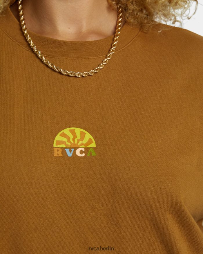 RVCA Glänzendes, kurzes Sweatshirt BF4L8X1251 Kleidung Siena Frauen
