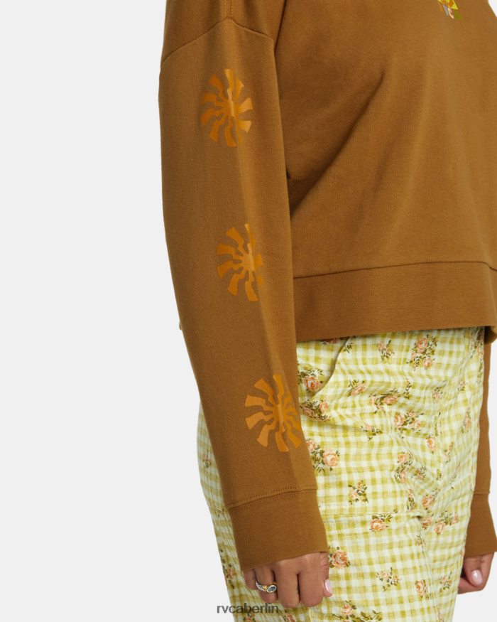 RVCA Glänzendes, kurzes Sweatshirt BF4L8X1251 Kleidung Siena Frauen