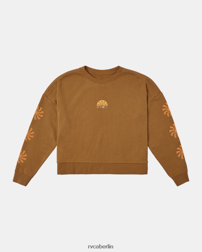 RVCA Glänzendes, kurzes Sweatshirt BF4L8X1251 Kleidung Siena Frauen