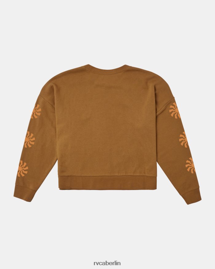 RVCA Glänzendes, kurzes Sweatshirt BF4L8X1251 Kleidung Siena Frauen