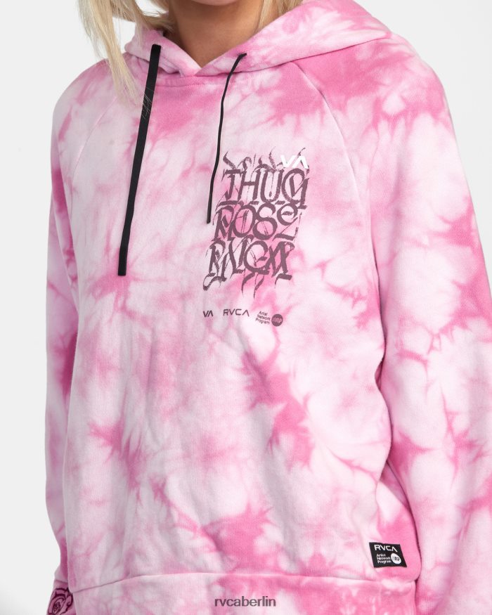 RVCA Kapuzenpullover mit Kapuze von Thug Rose BF4L8X1401 Kleidung Rosa Frauen