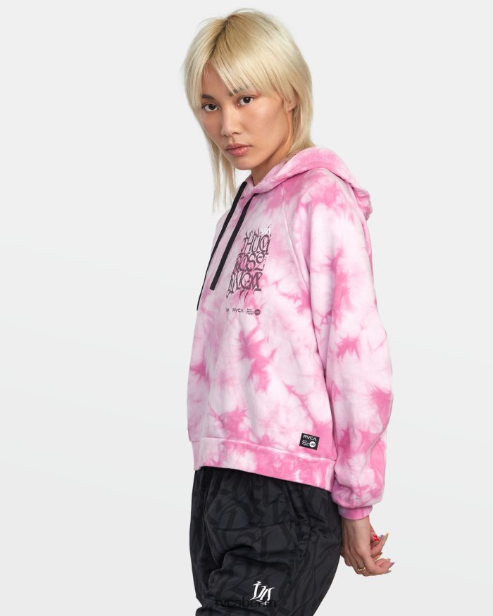 RVCA Kapuzenpullover mit Kapuze von Thug Rose BF4L8X1401 Kleidung Rosa Frauen