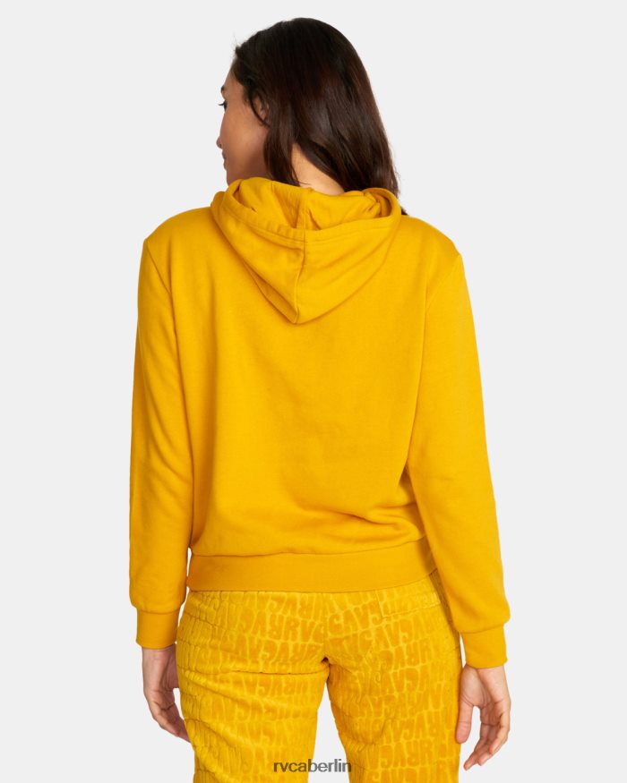 RVCA Staffel-Hoodie BF4L8X1709 Kleidung gelbbraunes Gold Frauen