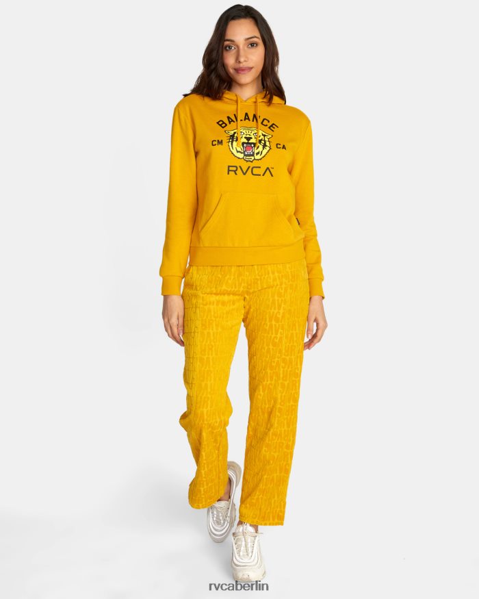 RVCA Staffel-Hoodie BF4L8X1709 Kleidung gelbbraunes Gold Frauen
