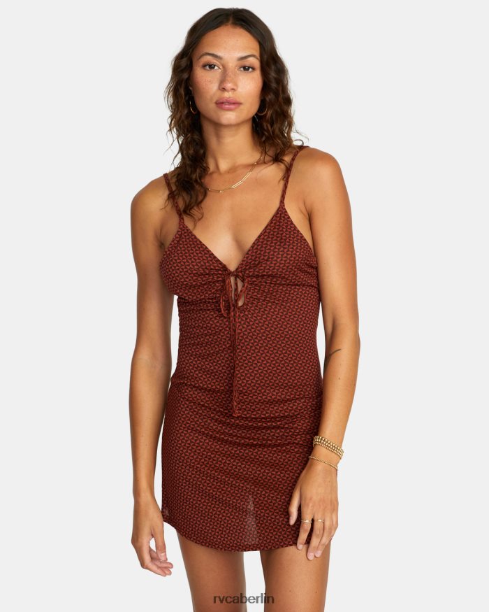 RVCA Affäres Kleid BF4L8X1700 Kleidung Espresso Frauen