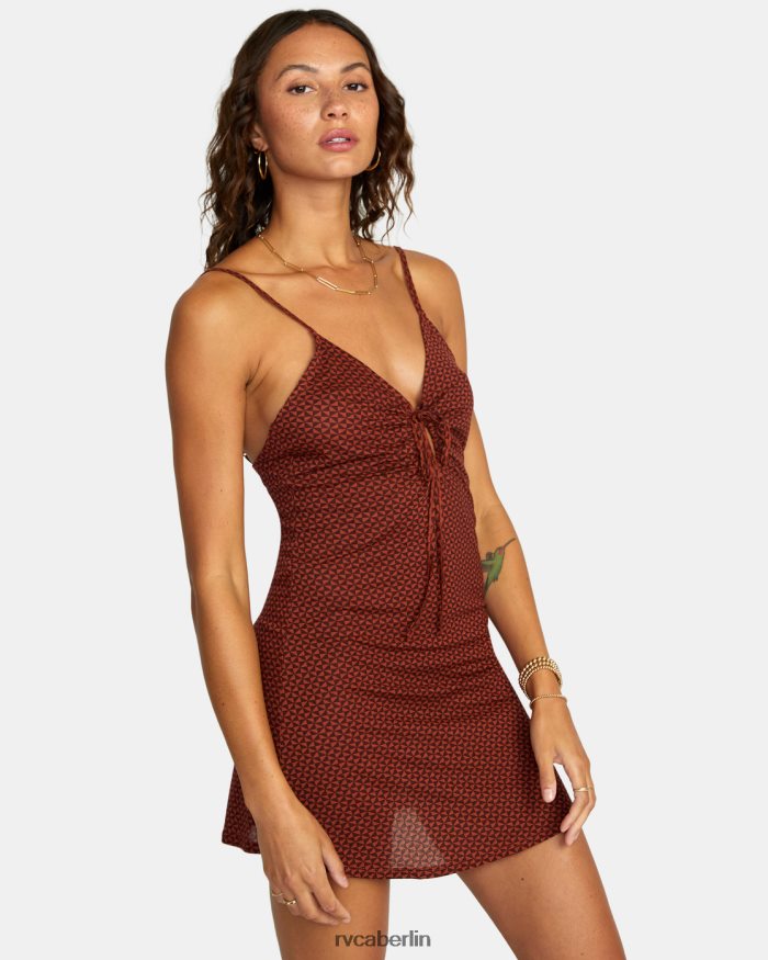 RVCA Affäres Kleid BF4L8X1700 Kleidung Espresso Frauen