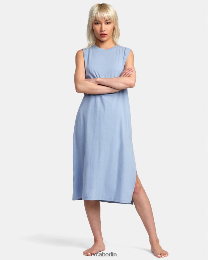 RVCA Flexin-Coverup-Kleid BF4L8X1258 Kleidung staubiges Blau Frauen