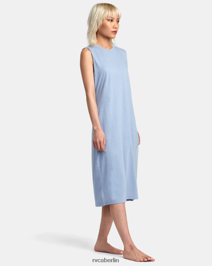 RVCA Flexin-Coverup-Kleid BF4L8X1258 Kleidung staubiges Blau Frauen