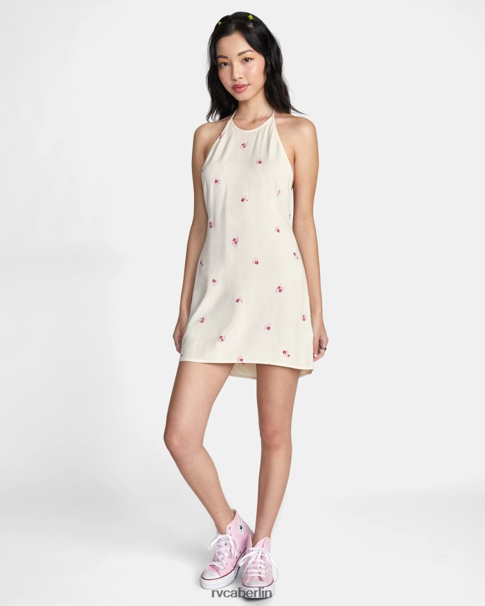 RVCA Gerade geschnittenes Neckholder-Kleid BF4L8X1450 Kleidung Creme Frauen