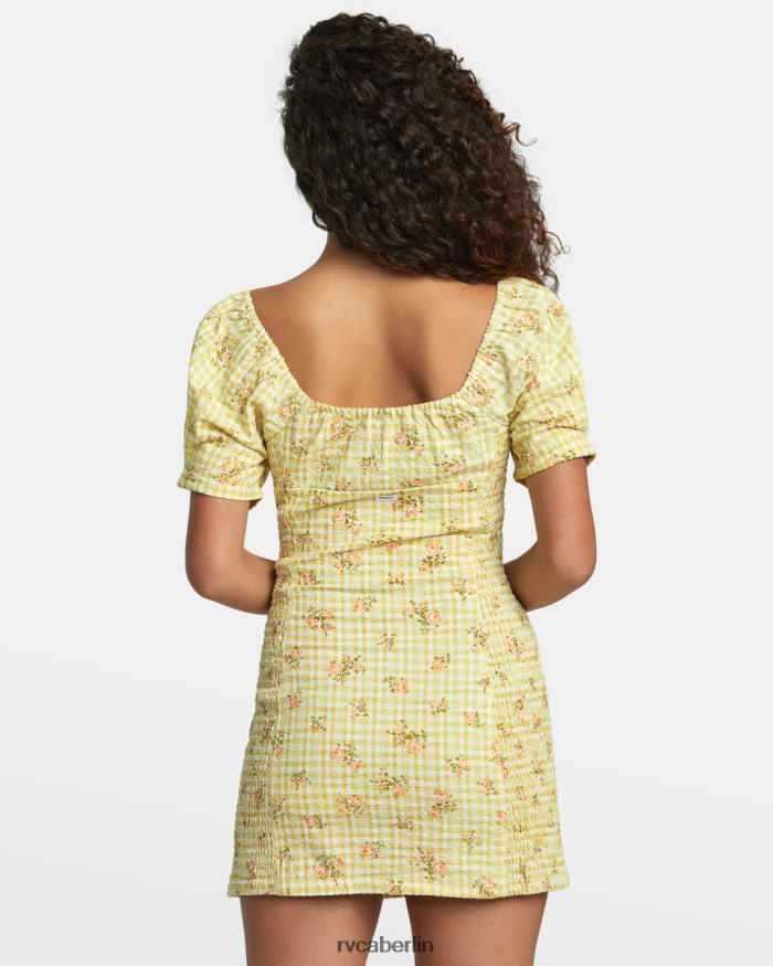 RVCA Gretel Leinenkleid BF4L8X1210 Kleidung golden Frauen