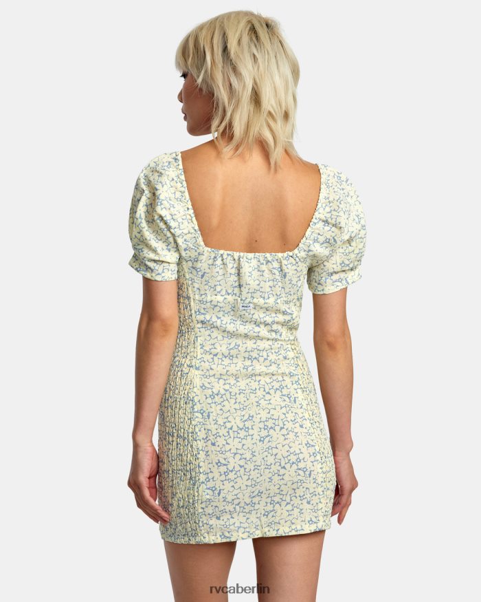 RVCA Gretel Leinenkleid BF4L8X1407 Kleidung Zitrone Frauen