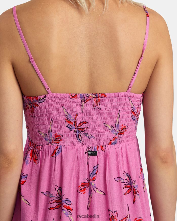 RVCA Hau Tree ärmelloses Kleid BF4L8X1380 Kleidung Alpenveilchen Frauen