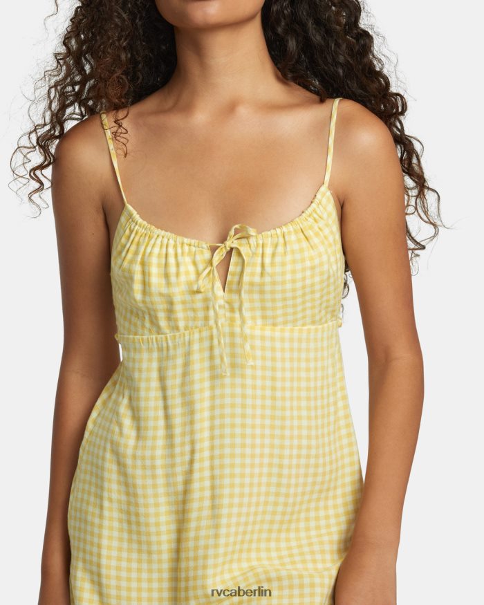 RVCA Hillside-Minikleid BF4L8X1191 Kleidung golden Frauen