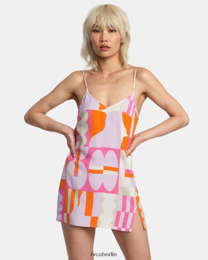 RVCA Jesse braunes Minikleid BF4L8X1007 Kleidung Lavendel Frauen