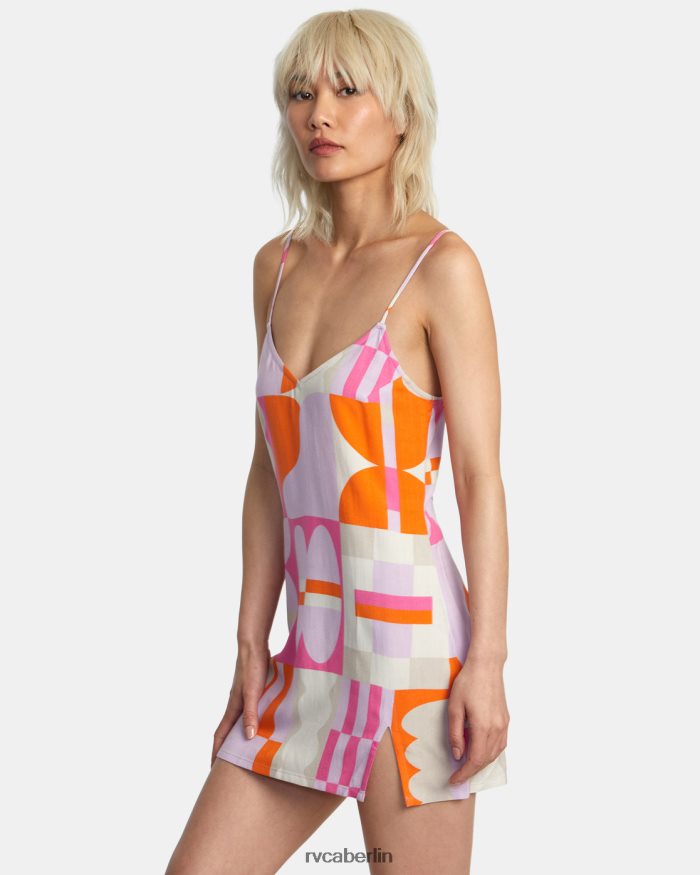 RVCA Jesse braunes Minikleid BF4L8X1007 Kleidung Lavendel Frauen