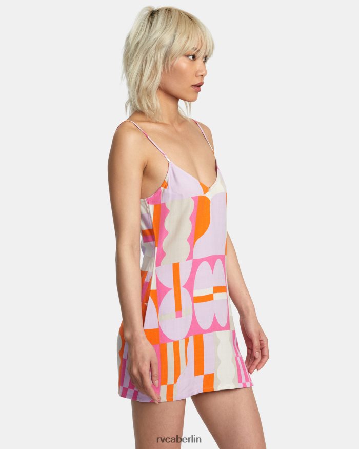 RVCA Jesse braunes Minikleid BF4L8X1007 Kleidung Lavendel Frauen