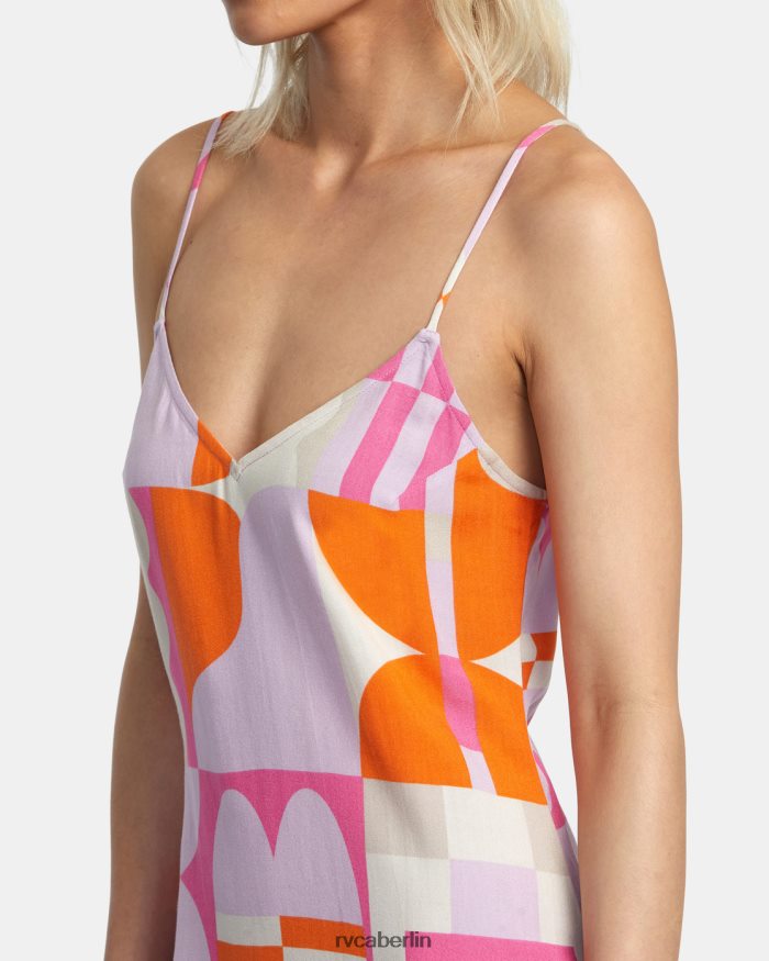 RVCA Jesse braunes Minikleid BF4L8X1007 Kleidung Lavendel Frauen