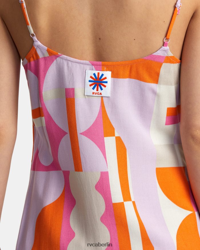 RVCA Jesse braunes Minikleid BF4L8X1007 Kleidung Lavendel Frauen