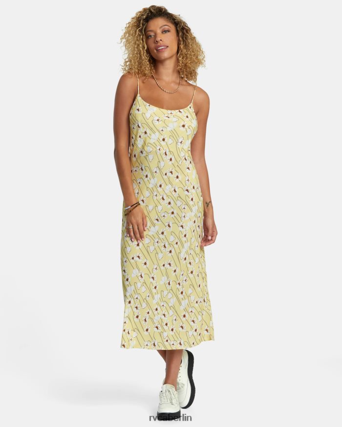 RVCA Mädchen-Midikleid BF4L8X1233 Kleidung golden Frauen