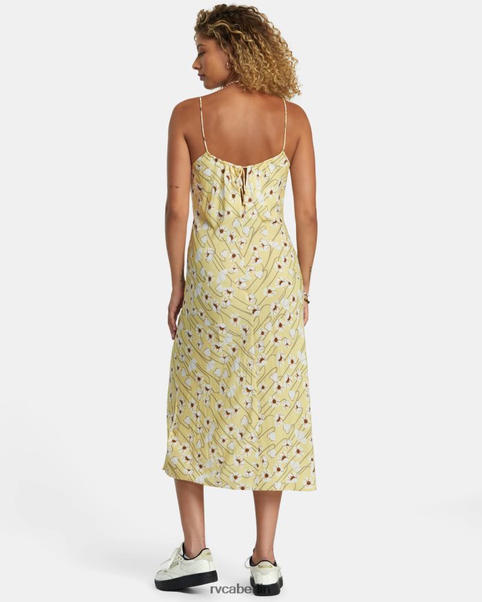 RVCA Mädchen-Midikleid BF4L8X1233 Kleidung golden Frauen