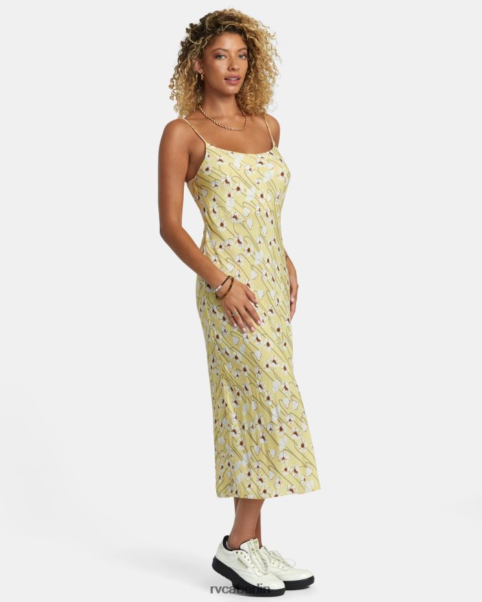 RVCA Mädchen-Midikleid BF4L8X1233 Kleidung golden Frauen
