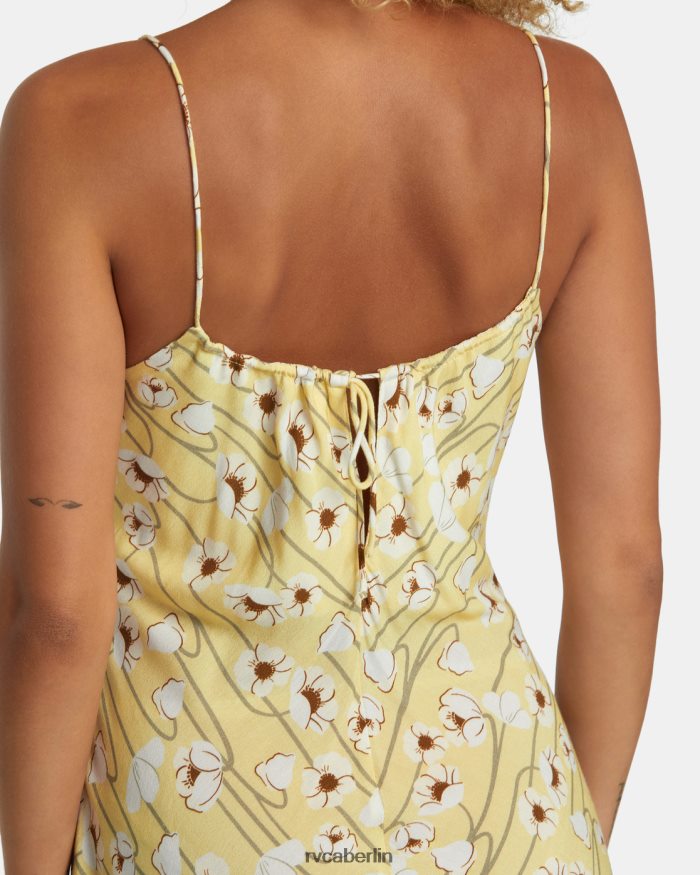 RVCA Mädchen-Midikleid BF4L8X1233 Kleidung golden Frauen